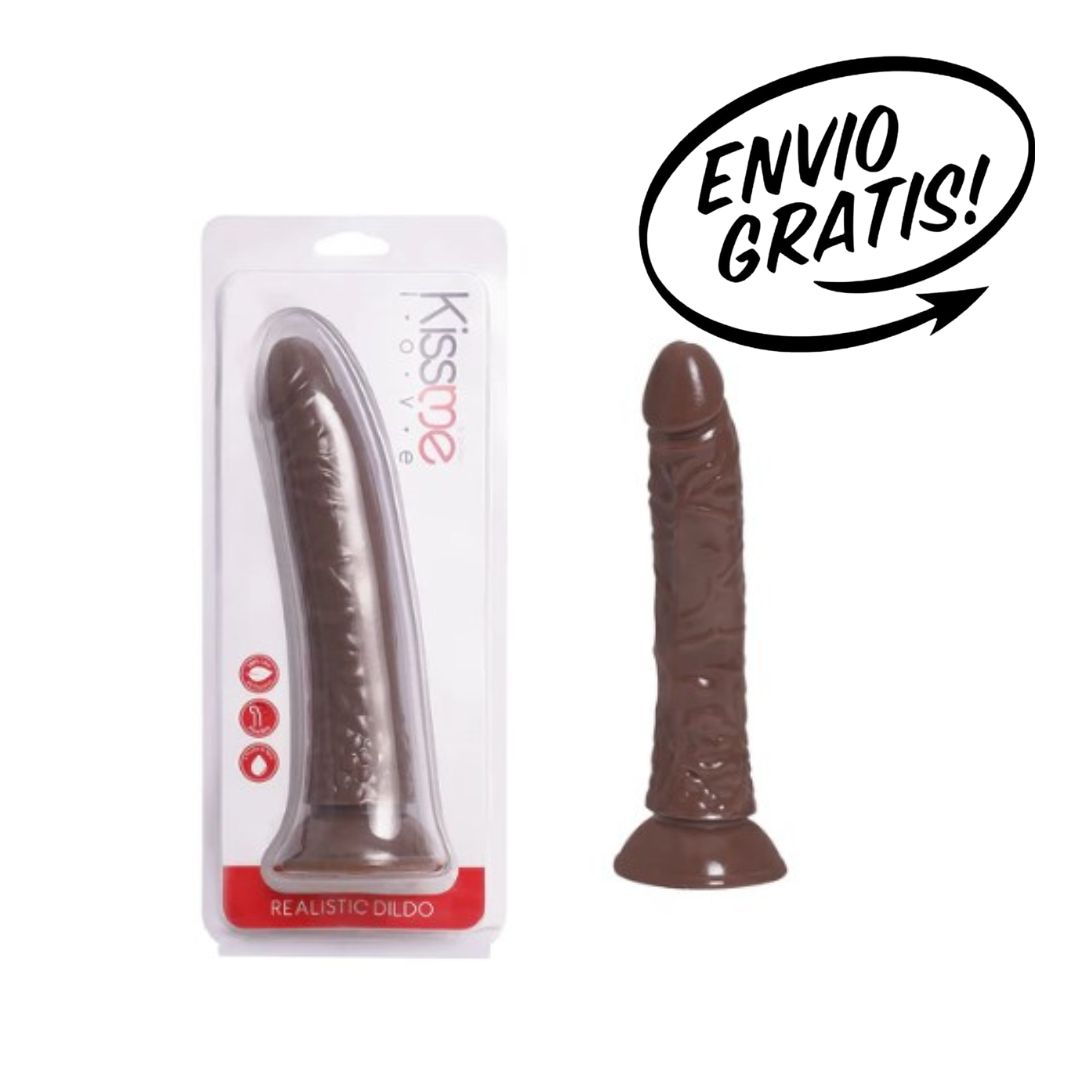 Dildo Realista Brown 22 cm Marca Kissme